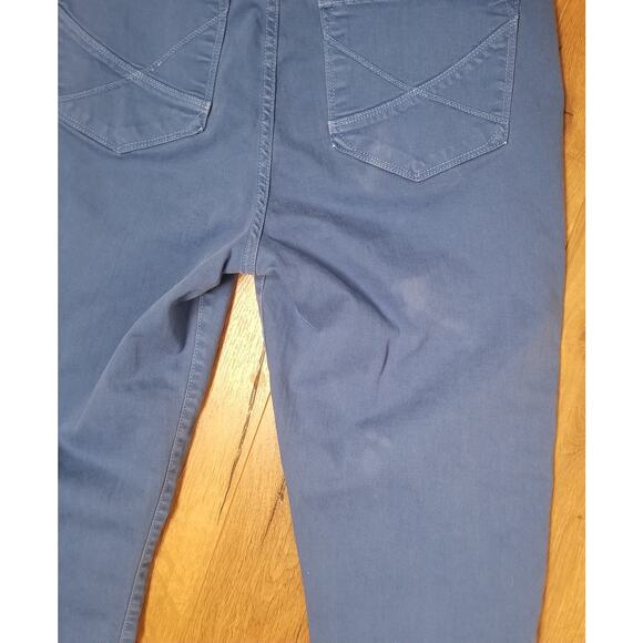 NYDJ - Not Your Daughter's Jeans Blue Denim Cotton Crop Pants, Size 12 (34”x20”) - Picture 6 of 12